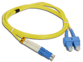 (AL) FO Patch cord SM LC-SC duplex 9/125 3.0m