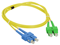 (AL) FO Patch cord SM SC/APC-SC duplex 9/125 3.0m