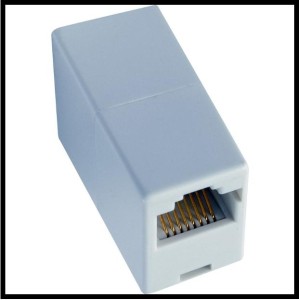 3295 ŁĄCZNIK MODULARNY GN-GN 8P8C BIAŁY 0755