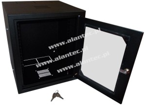 (AL) Szafka wisząca 10" 6U głęb. 300 mm CZARNA