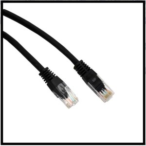 1204 Patchcord UTP kat.6 1,0m czarny