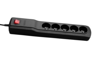 B1W50/5M Filtr 230V 5 gniazd  5m ARMAC CZARNA