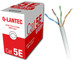 UTP kabel 4PR kat.5e PVC 305m Q-LANTEC