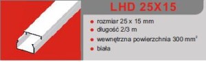 LISTWA LHD 25X15 (2m/50m)