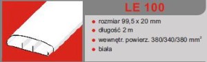 LISTWA LE 100 (2M/16M)