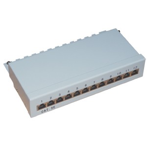 1145 Patch panel STP 12x RJ45 kat.5e, deskt