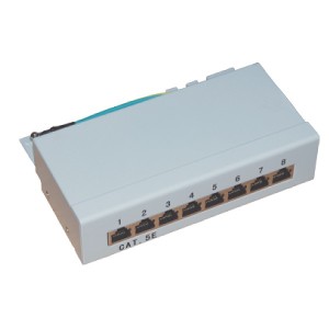 1144 Patch panel STP 8x RJ45 kat.5e, desktop
