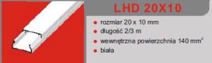 LISTWA LHD 20X10 (2m/96m)