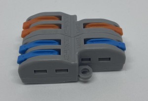 SZYBKOZŁĄCZKA TYPU WAGO PRZELOTOWA  2x4x0,08-4mm