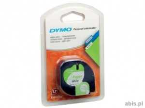 DYMO TAŚMA LT 12MM/4M  PAPIER BIAŁA S0721500