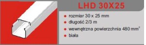LISTWA LHD 30X25 (2m/48m)