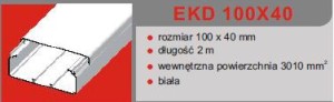 Listwa EKD 100x40 (2m/8m/240m)