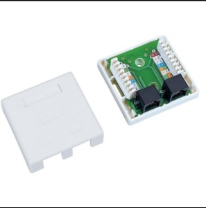 1264 (FC) Gniazdo natynkowe UTP 2x RJ45 kat.6