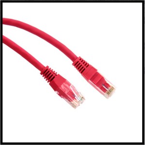 1203 Patchcord UTP kat.6 1,0m czerwony