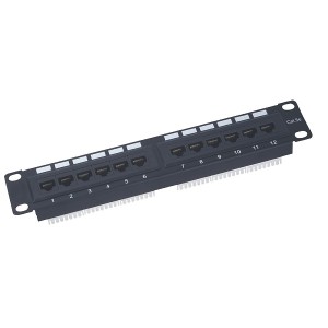 1137 Patch panel UTP 10" 12x RJ45 kat.6