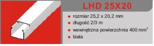 LISTWA LHD 25X20 (2m/40m)