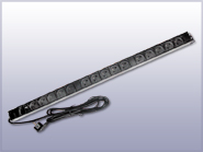 PZ15L LISTWA ZASILAJĄCA 15 GNIAZD+LAMPKA