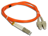 (AL) FO Patch cord MM LC-SC duplex 50/125 3.0m