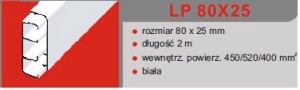Listwa przypodłogowa LP 80x25 HD