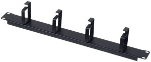 Organizator kabli 1U 19" z 4 uszami metal PK036