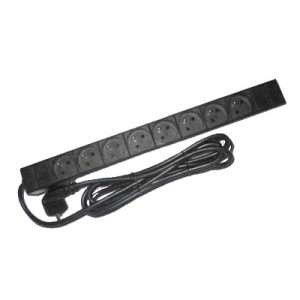 1284 LISTWA ZASILAJĄCA 9GN. 1U 19" 1,8M