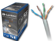 KABEL UTP kat.5e PVC 305mb ALANTEC BIAŁA POWŁOKA