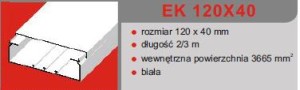 LISTWA EKD 120X40 (2m/8m/192m)