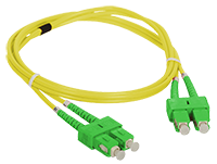 (AL) FO Patch cord SM SC/APC-SC/APC DX 9/125 5.0m