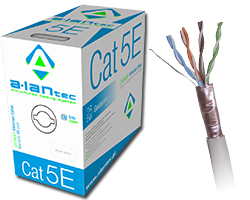 FTP linka 4x2x24AWG kat.5e PVC 305m A-LAN szara