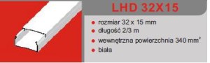 LISTWA LHD 32X15 (2m/80m/2112m)