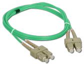 (AL) FO Patch cord MM SC-SC duplex 50/125 OM3 1.0M