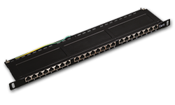 PK028 Patch panel STP kat.6 ALANTEC  0,5U 24P LSA