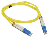 (AL) FO Patch cord SM LC-LC duplex 9/125 1.0m