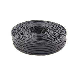 1110 Przewód płaski KP4, czarny, miedziany 100m