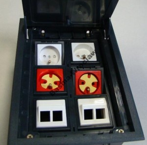 (AL) Puszka podłogowa pod wylewkę 6M (6 x 45x45)