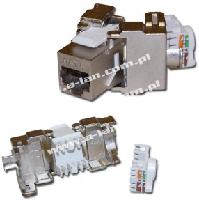 MB002 Moduł keystone STP kat.5e  beznarz Alantec