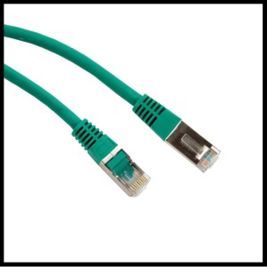 1226 (FC) Patchcord STP kat.6 1,0m zielony