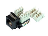 #03756 MODUŁ RJ45 UTP KAT.5 KEYSTONE CZARNY