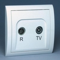 MA10/11 GNIAZDO RTV ANTENOWE PRZEL.10dB