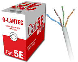 UTP kabel 4PR kat.5e PVC 305m Q-LANTEC