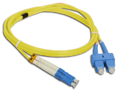 (AL) FO Patch cord SM LC-SC duplex 9/125 2.0m