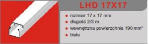 LISTWA LHD 17X17