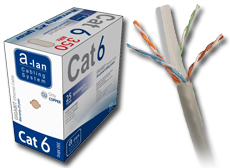 KABEL UTP kat.6 PVC A-LAN 305mb