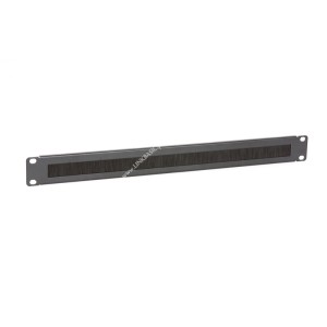Panel szczotkowy 1U 19" czarny LINKBASIC MTE01