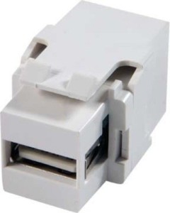 Adapter keyston złącza USB A gniazdo/A gniazdo