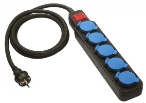 PRZEDŁUŻACZ NEOPREN 5M 5 GNIAZD AS838614