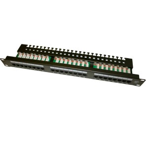 0480 Patch panel UTP 19" 24xRJ45 kat5e tacka