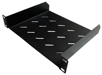 Półka stała 10" 1U głęb. 190mm, kolor czarny