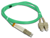 (AL) FO Patch cord MM LC-SC duplex 50/125 OM3 3.0M
