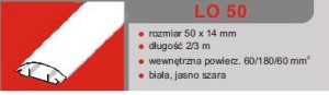 LISTWA LO 50 KD CIEMNO SZARA